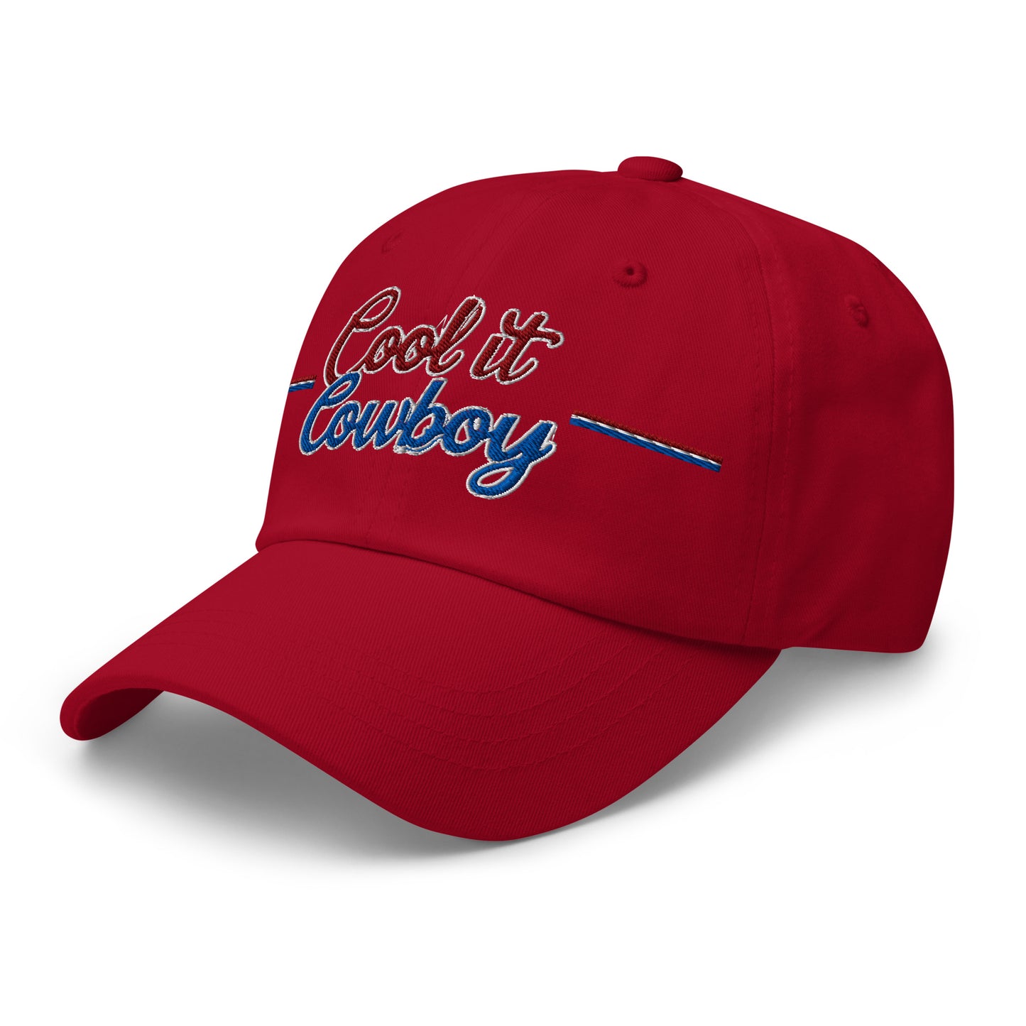 Ronas Design Cool It Cowboy Hat Left Front View in Cranberry