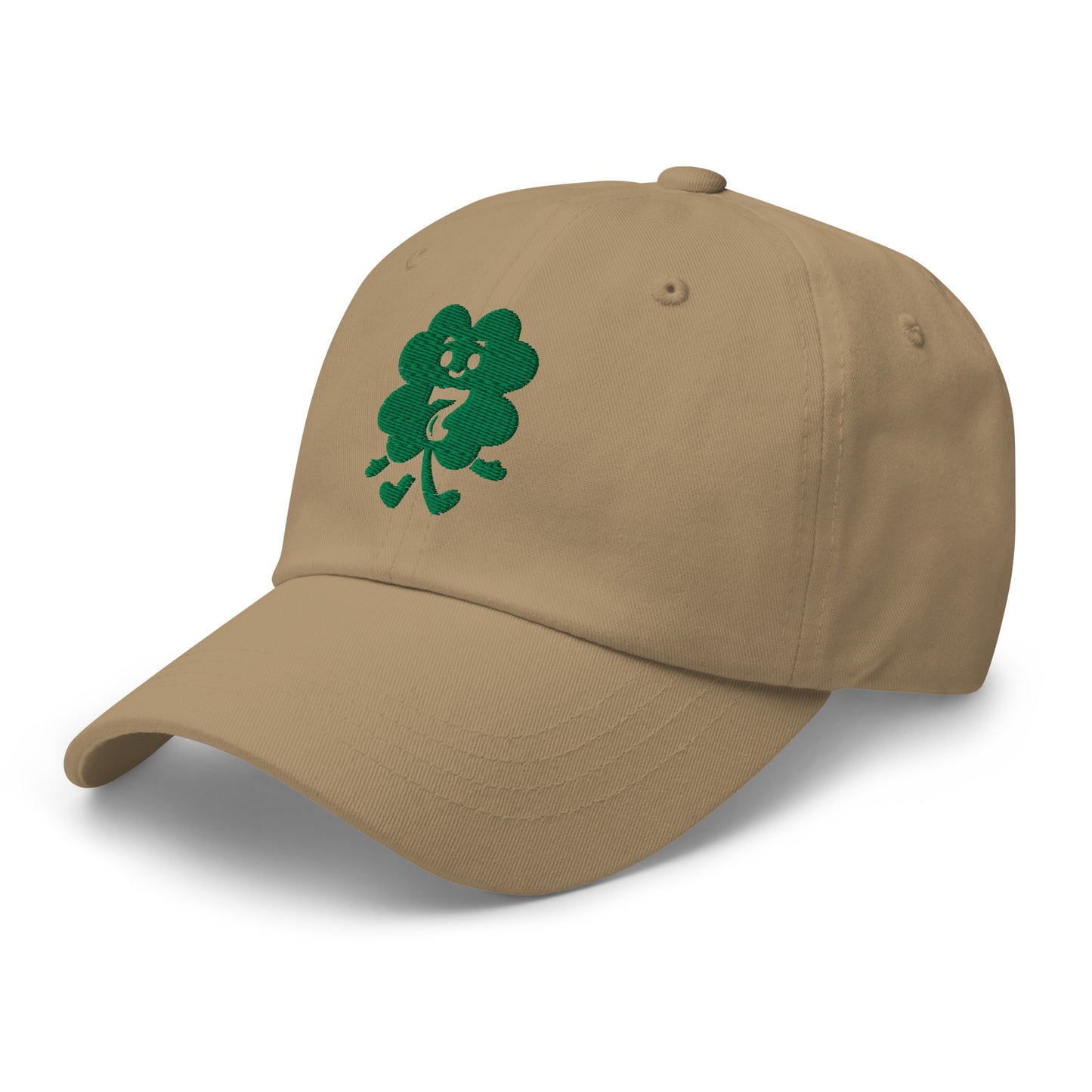 Ronas Design Lucky Clover Hat Left Front View in Khaki