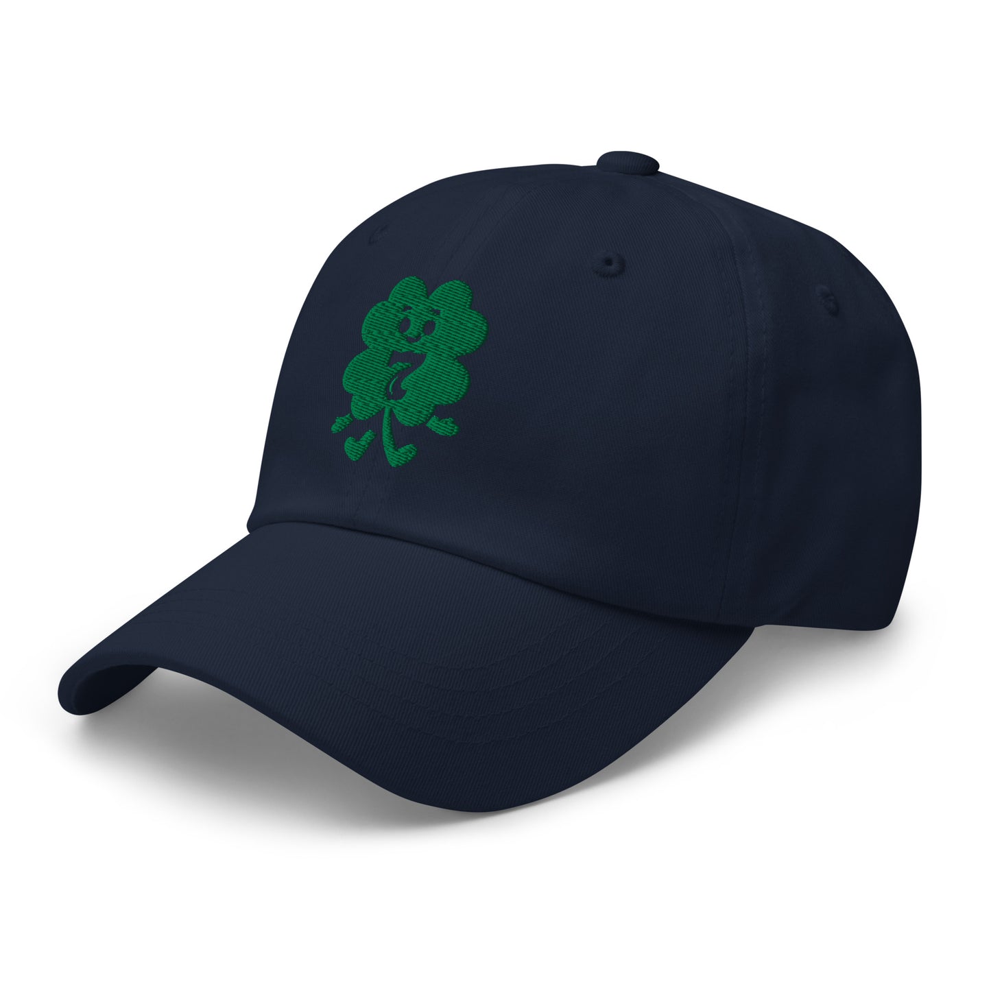 Ronas Design Lucky Clover Hat Left Front View in Navy