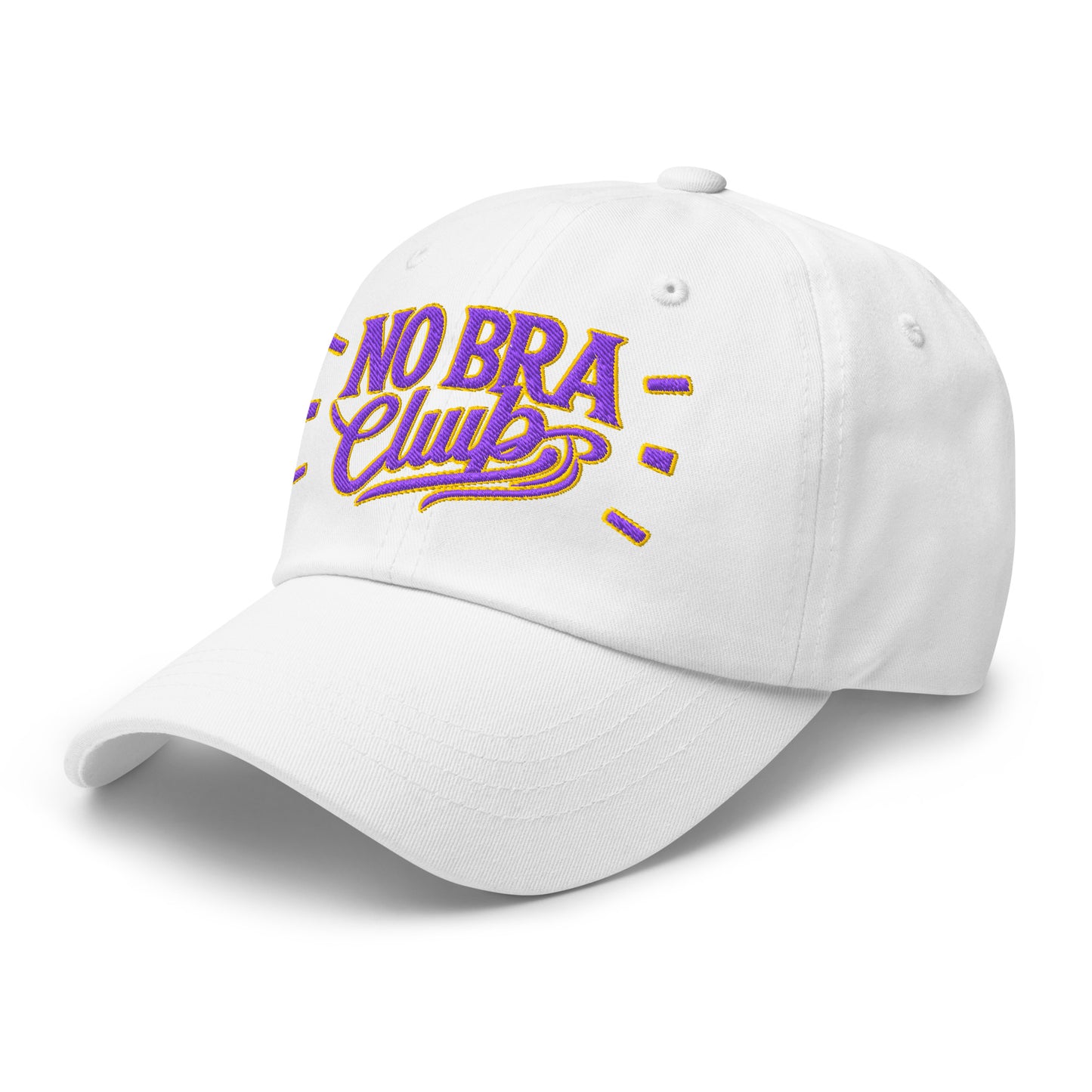 Ronas Design No Bra Club Hat Left Front View in White