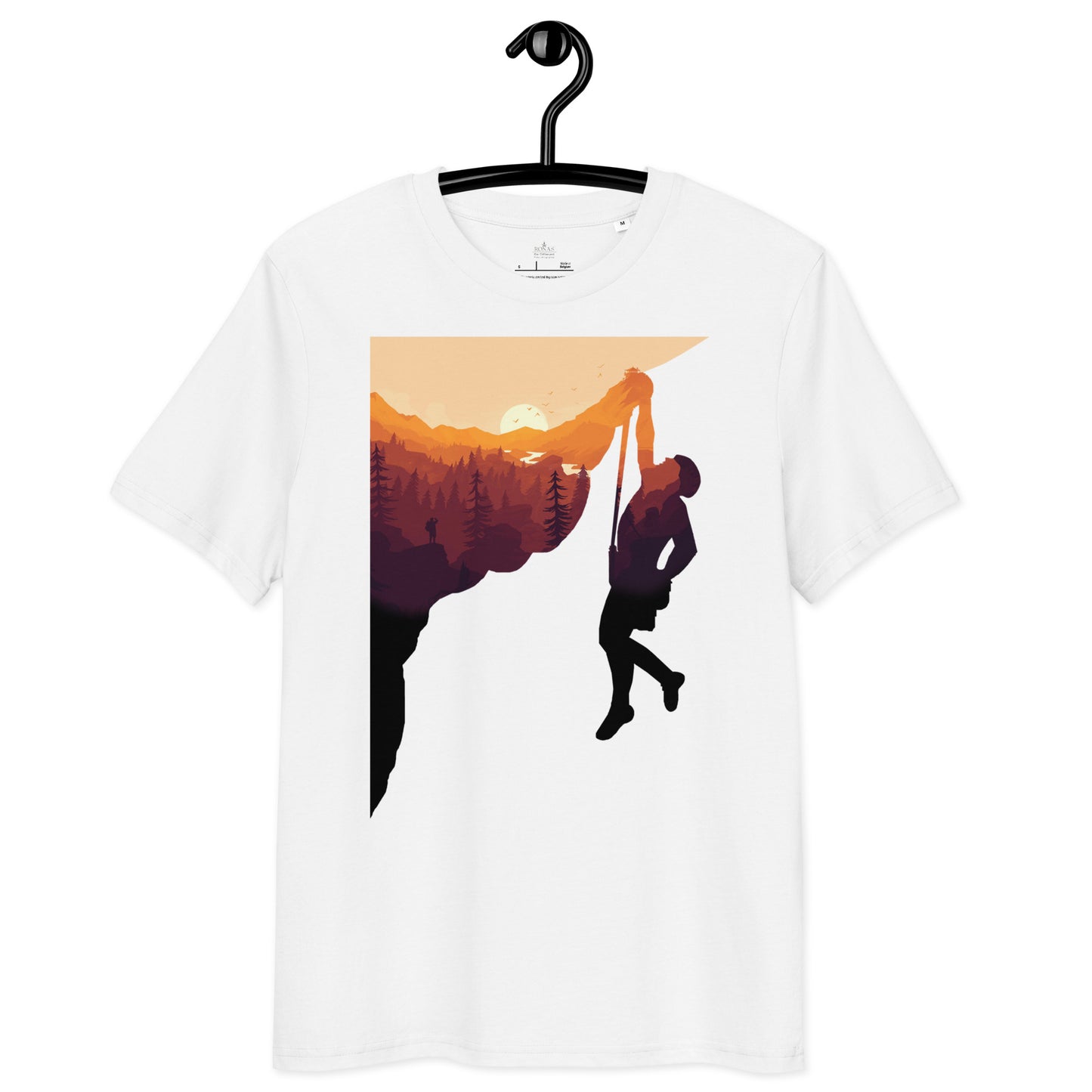 Ronas Design Summit within T-Shirt Front View in White