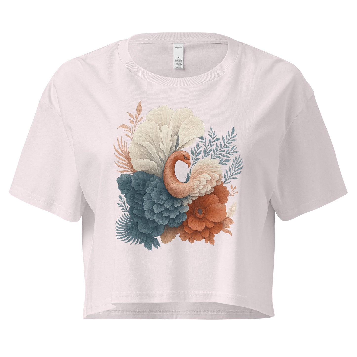 Ronas Design Floral Grace Crop Top Front View in Orchid
