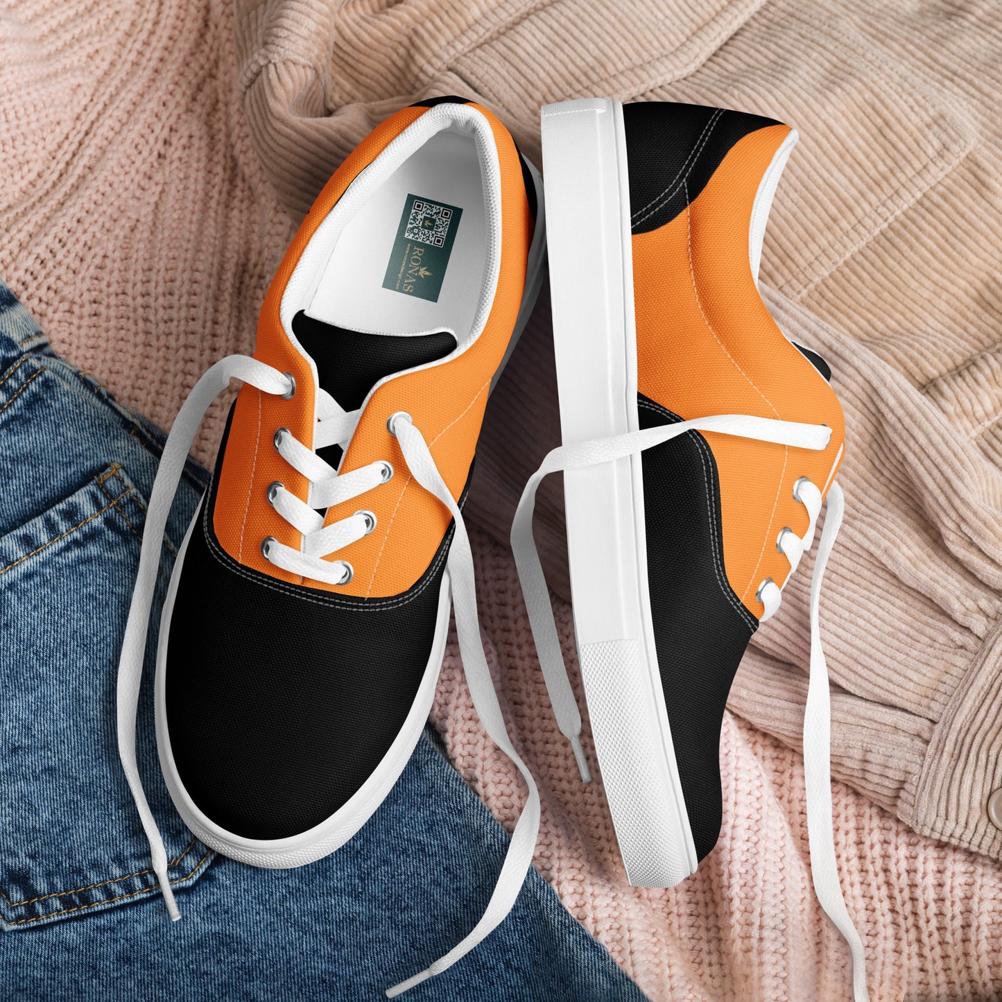 Ronas Design Fox Edge Shoes Art View on the Background