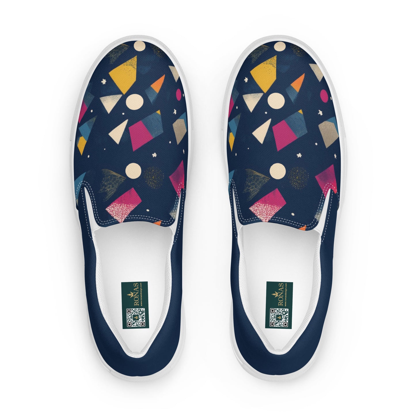 Ronas Design Cosmic Shapes Pride Shoes Front View