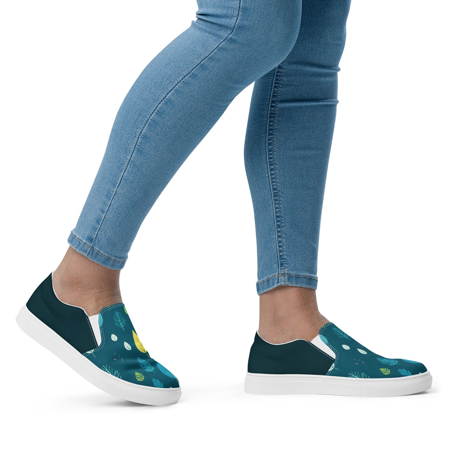 Ronas Design Tropical Twilight Shoes Side View On Women Model