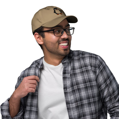 Ronas Design Penguin Duo Hat Front View on Men Model in Khaki