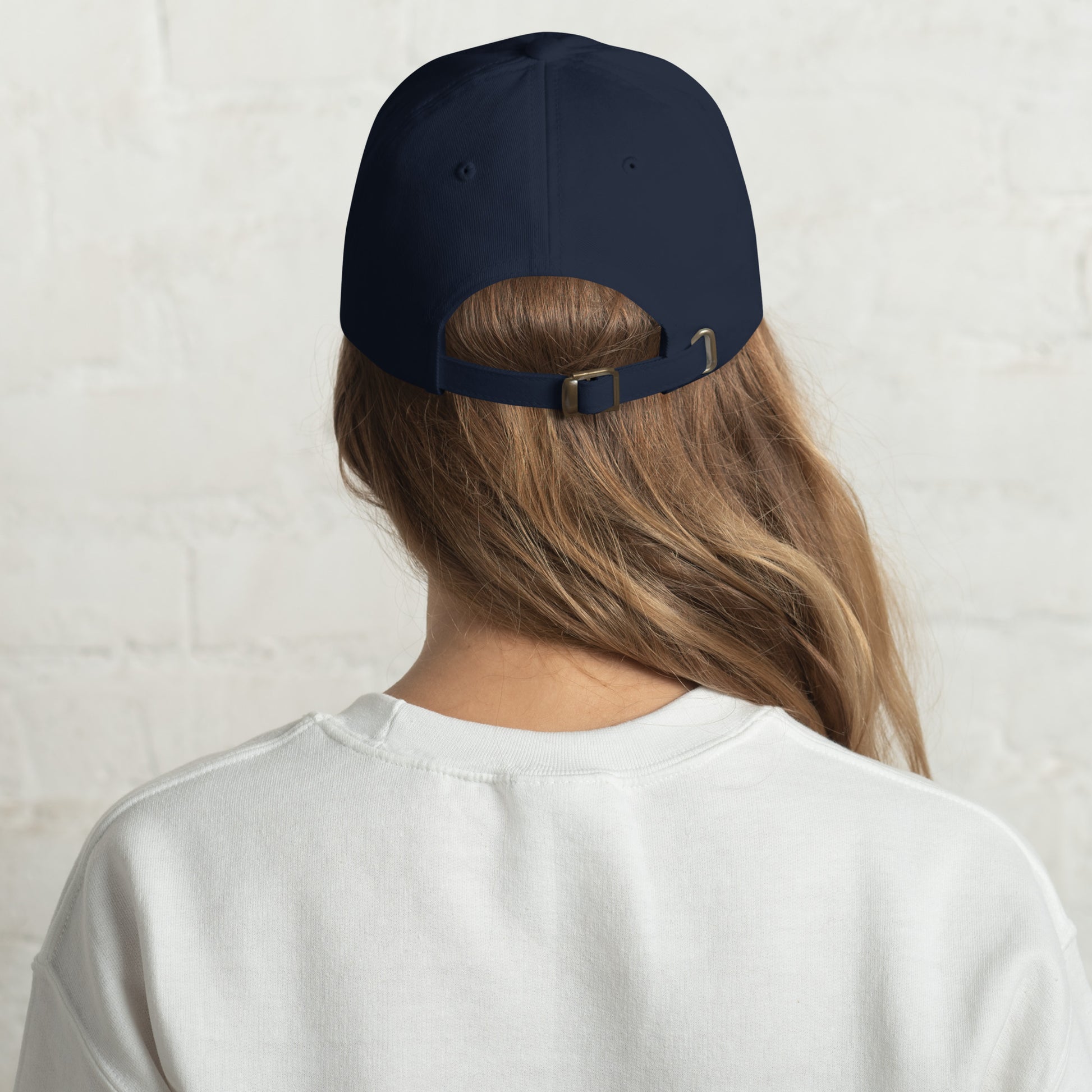Ronas Design No Bra Club Hat Back View on Women Model in Navy