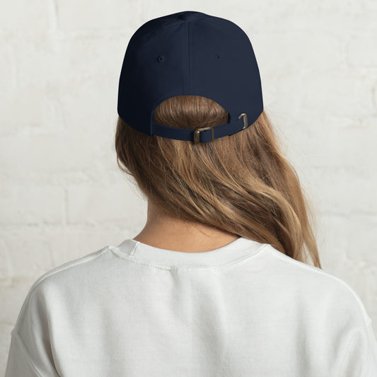 Ronas Design No Bra Club Hat Back View on Women Model in Navy