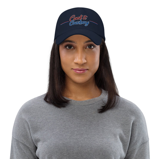 Ronas Design Cool It Cowboy Hat Front View on Women Model in Navy