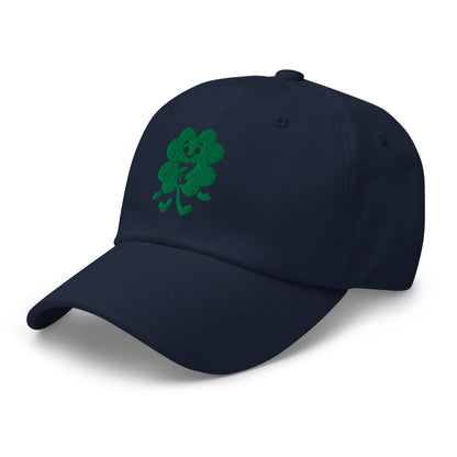 Ronas Design Lucky Clover Hat Left Front View in Navy
