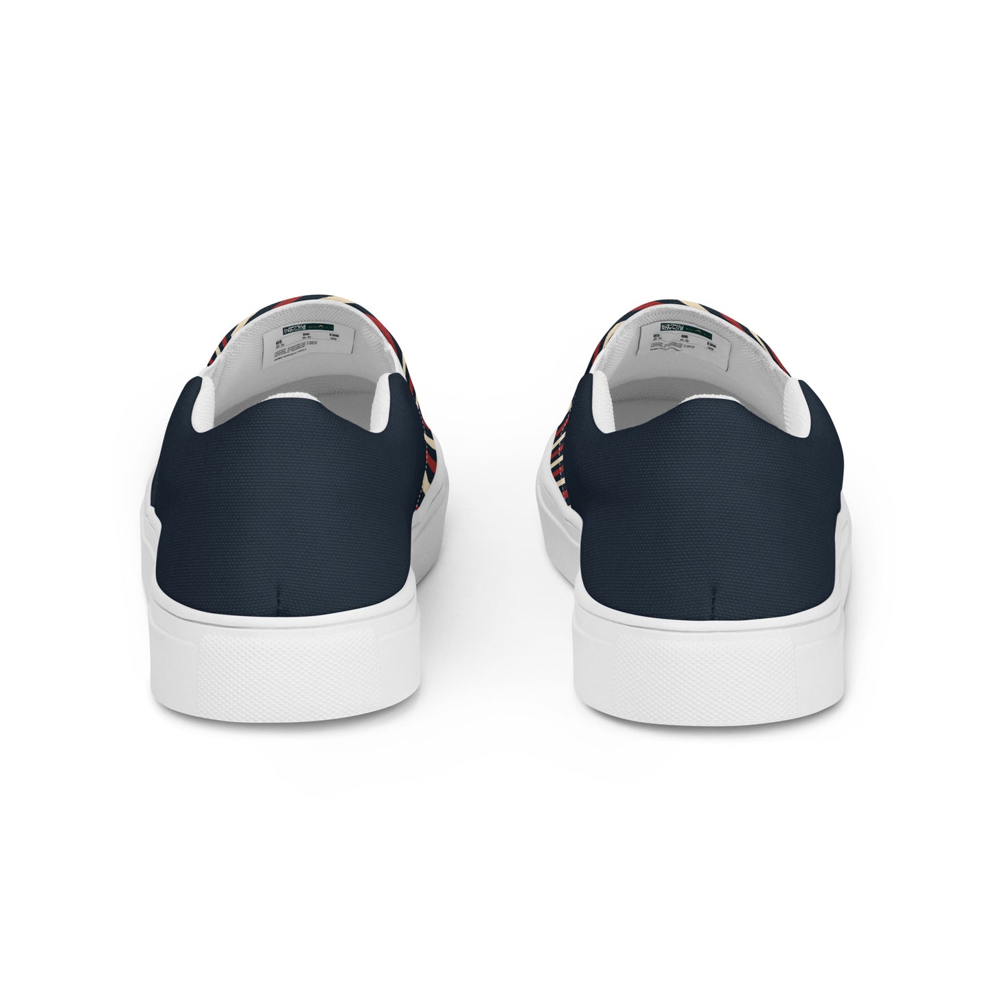 Ronas Design Vintage Vibe Stripe Shoes Back View