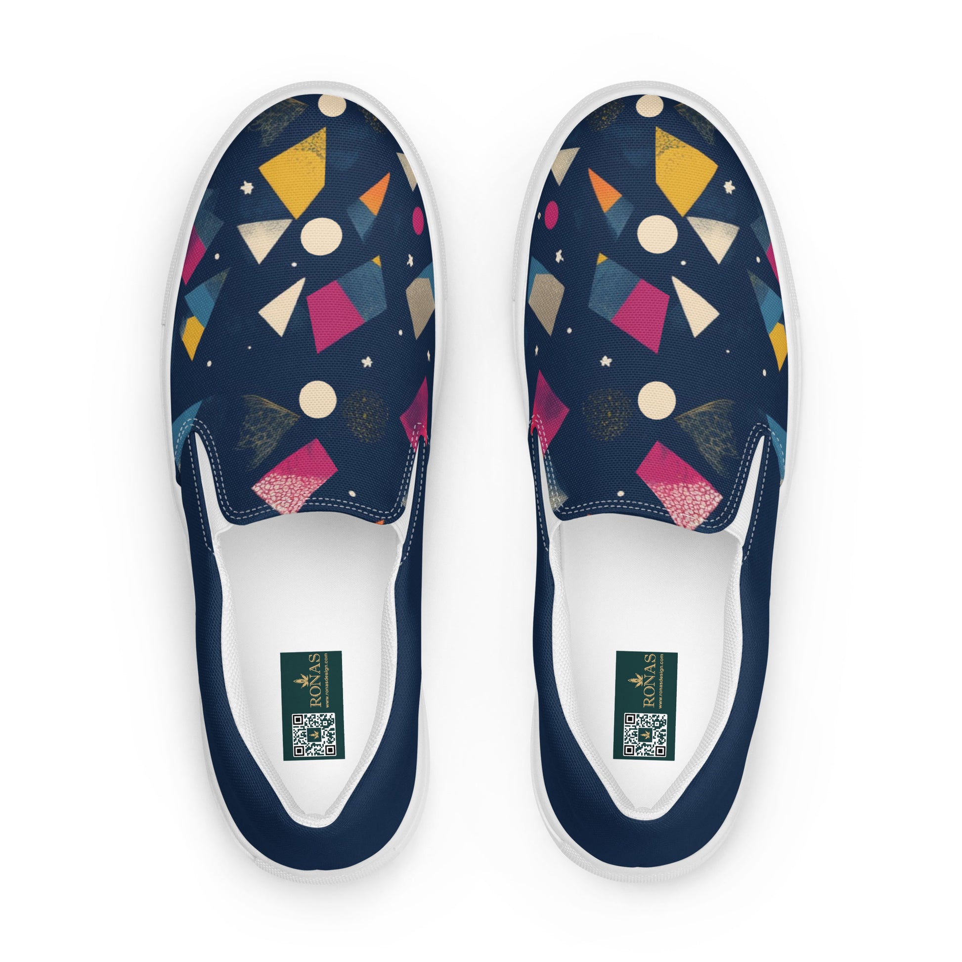 Ronas Design Cosmic Shapes Pride Shoes Front View