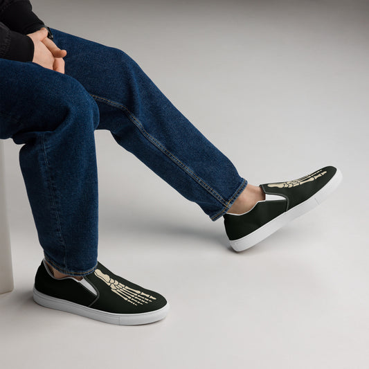 Ronas Design X-Ray Foot Skeleton Shoes Side View On Model