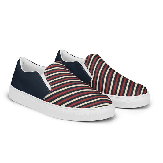 Ronas Design Vintage Vibe Stripe Shoes Right Front View