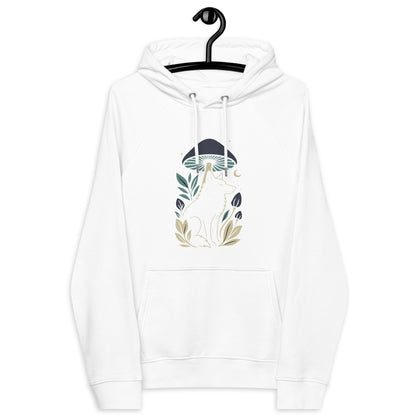 Ronas Design Mystic Wolf Hoodie Front View in White