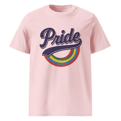 Ronas Design Rainbow Pride T-Shirt Front View in Pink