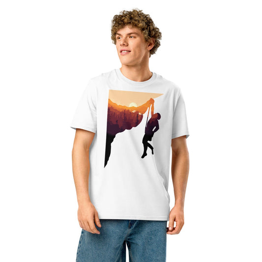 Ronas Design Summit within T-Shirt Front View on Men Model in White