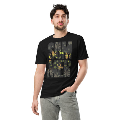 Ronas Design Summer T-Shirt Front View on Men Model in Black