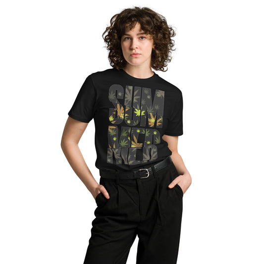 Ronas Design Summer T-Shirt Front View on Women Model in Black