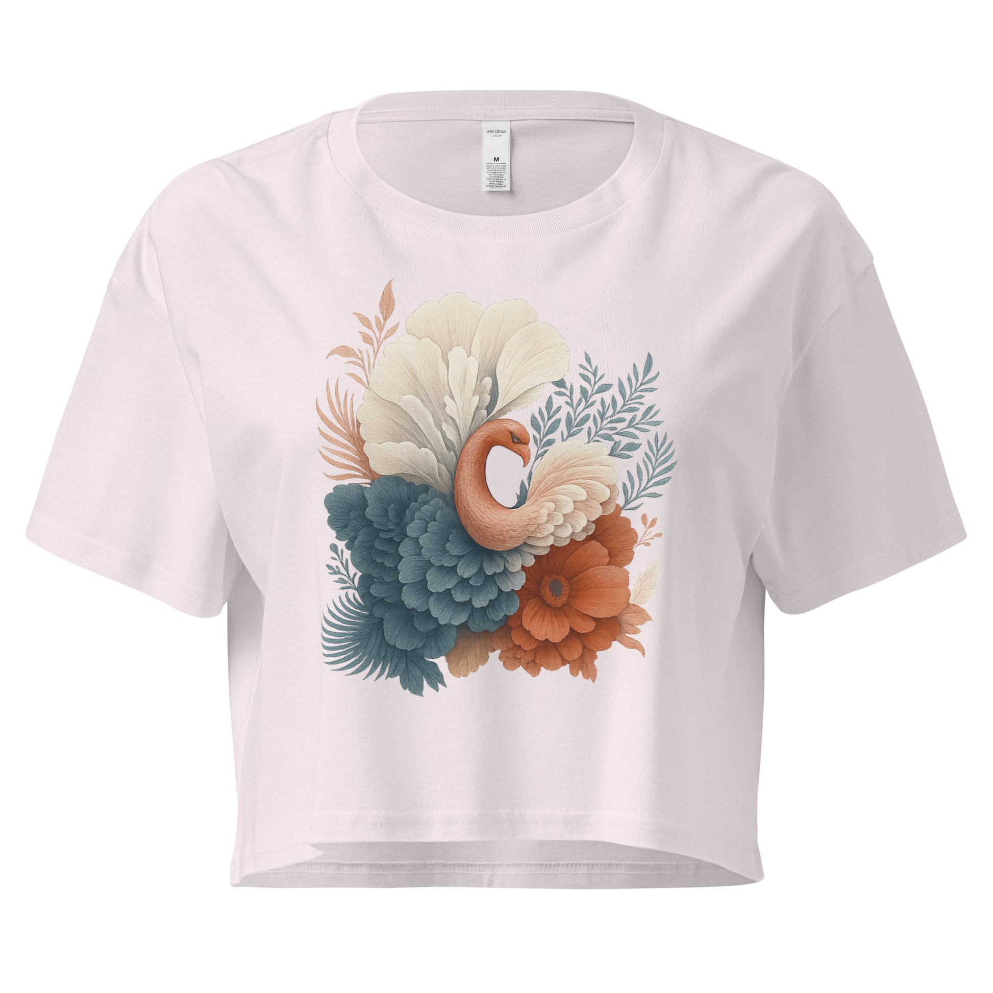 Ronas Design Floral Grace Crop Top Front View in Orchid