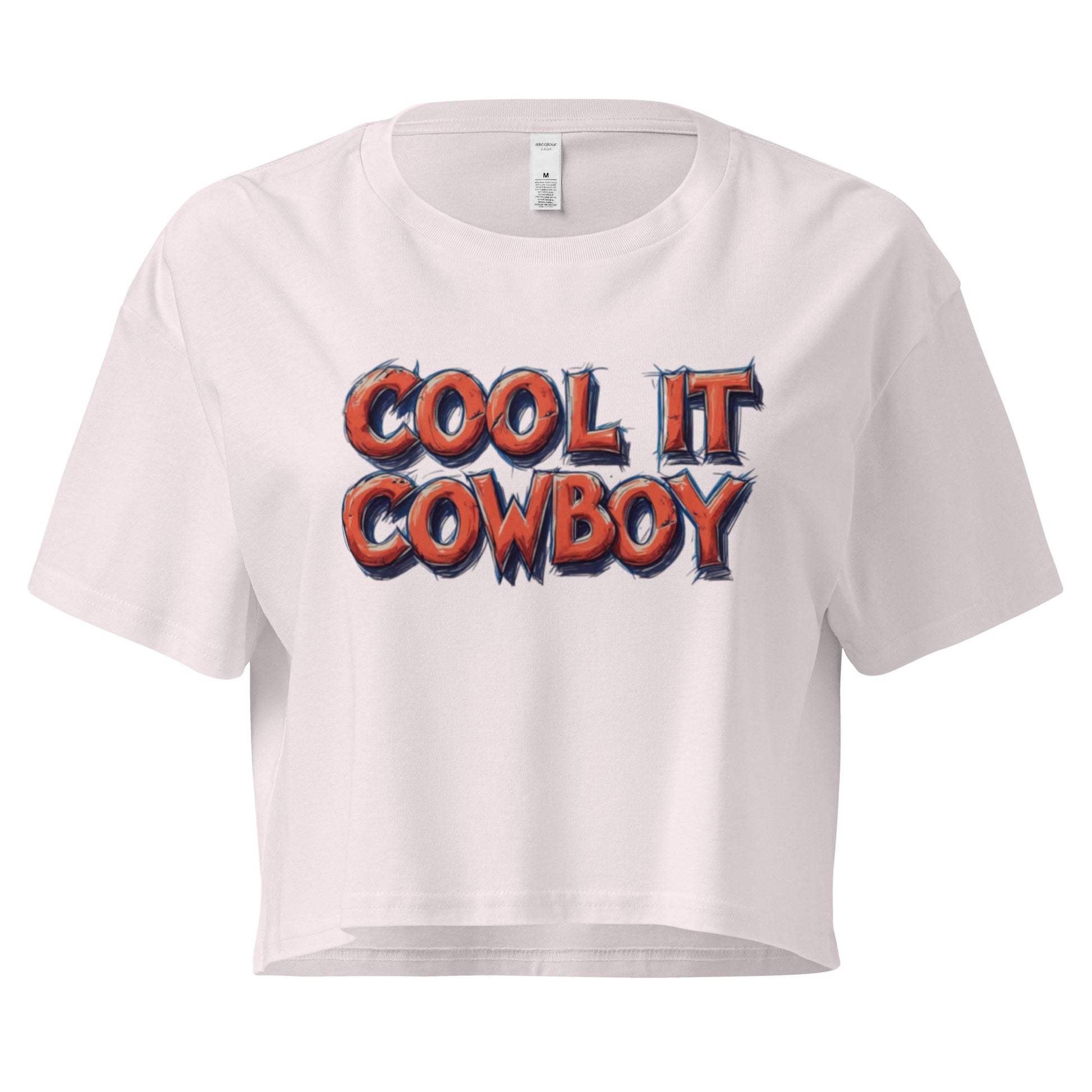 Ronas Design Cool It Cowboy Crop Top Front View in Orchid