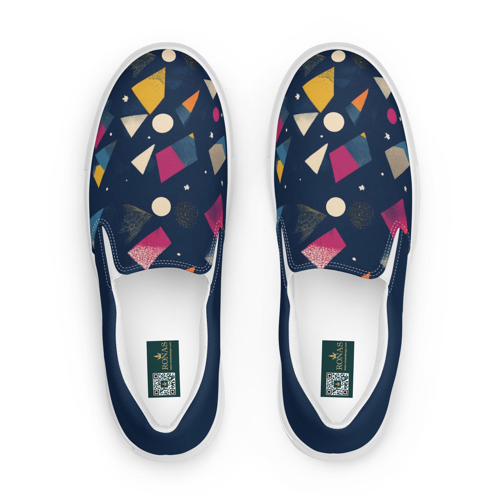 Ronas Design Cosmic Shapes Pride Shoes Front View