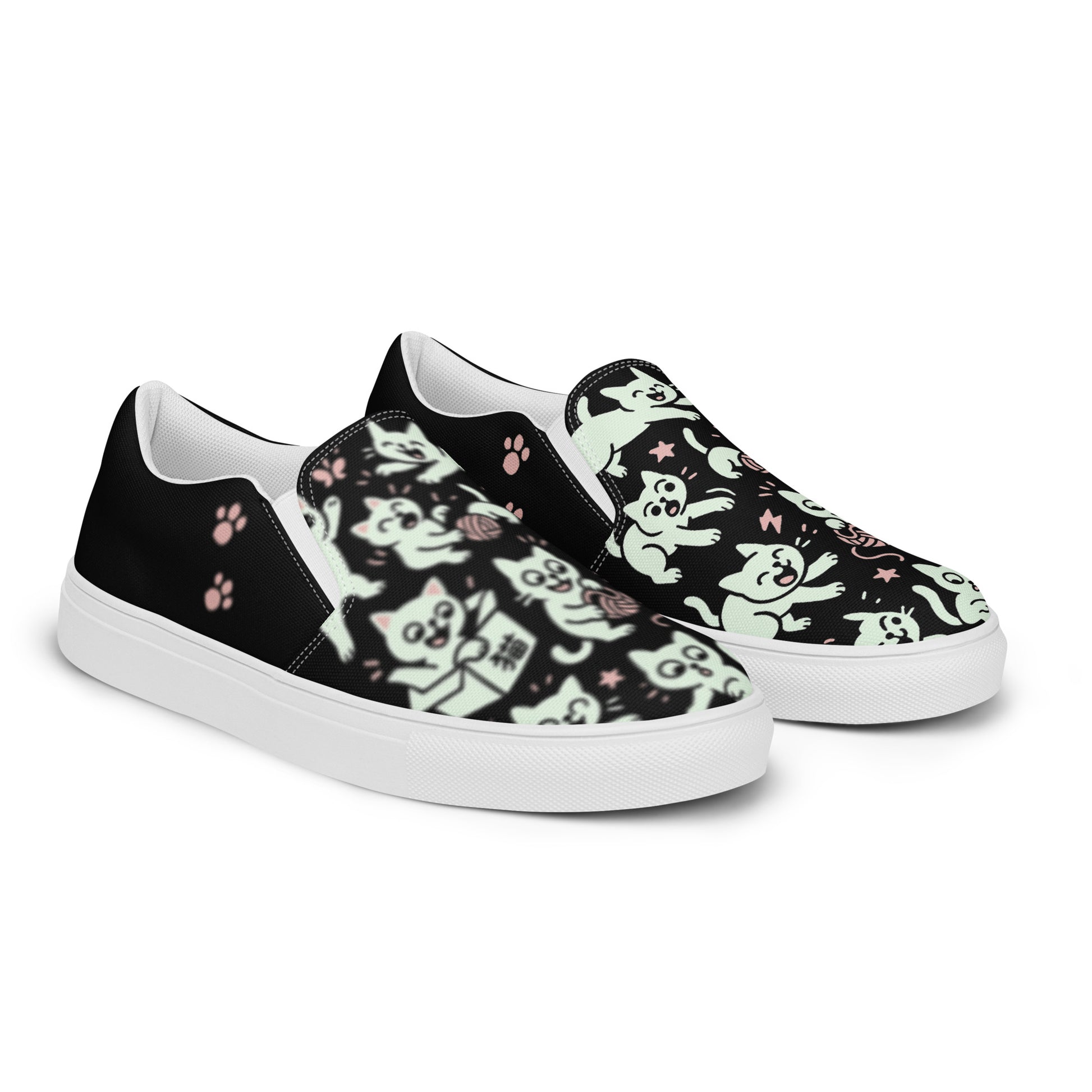 Ronas Design Kawaii Cat Chaos Shoes Right Front View