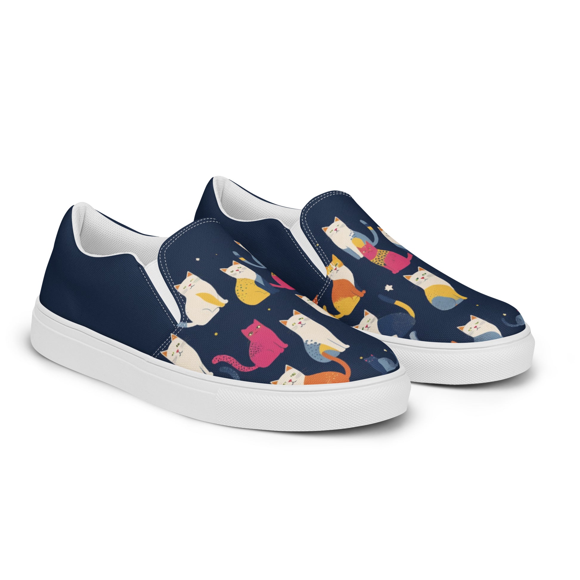 Ronas Design Galactic Cats Shoes Right Front View